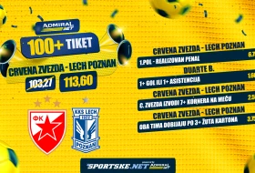 AdmiralBet 100+ tiket - Zvezdi otvoren put, ovo može lako da se ispuni!